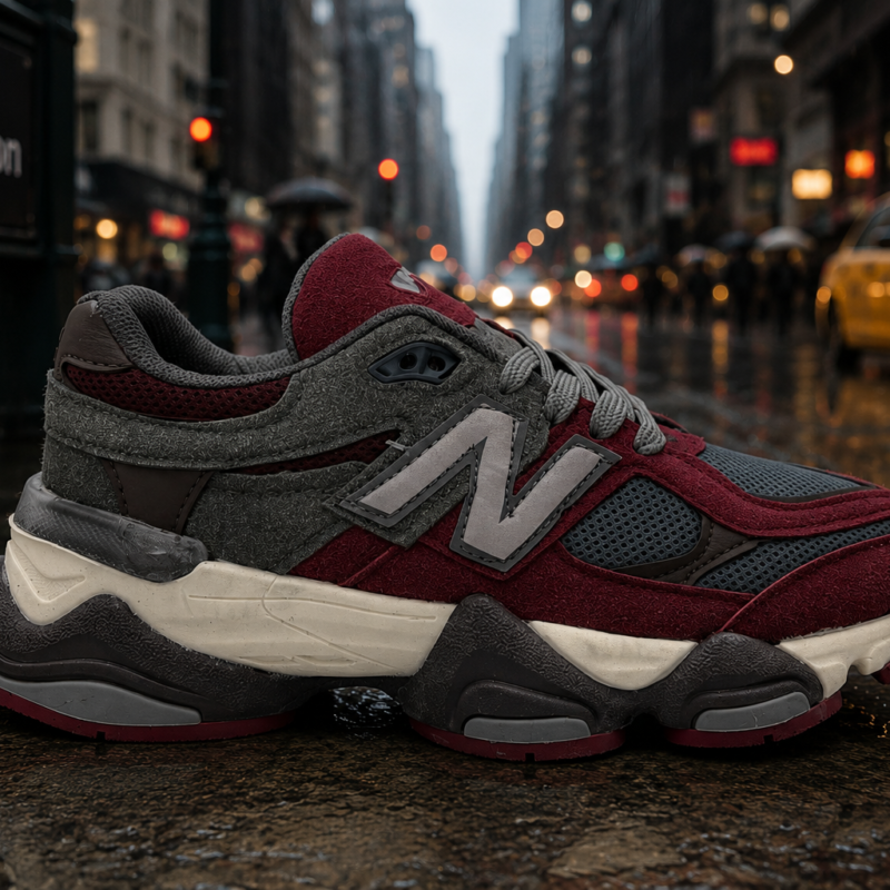 New Balance – Стилни Chunky Маратонки в Бордо и Сиво