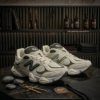 NEW Balance 9060 Sea Salt/ Green - Image 2